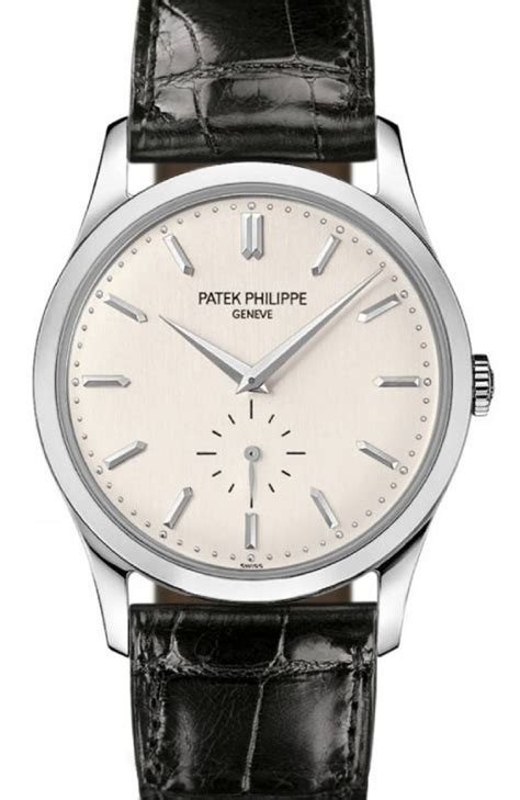 Patek Philippe Calatrava slate grey dial white gold hallmark for 